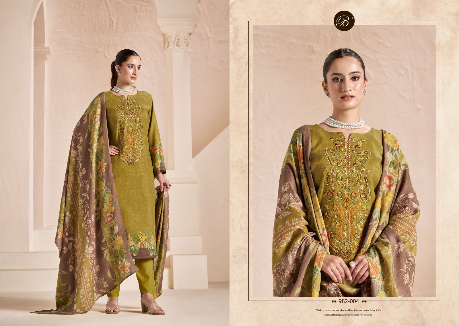 Mannat By Belliza Viscose Pashmina Printed Dress Material Wholesale Price In Surat
